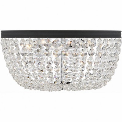 Crystorama Lighting Nola 5 - Light Flush Mount in  Black Forged