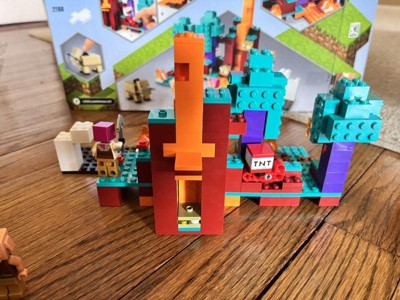 LEGO Minecraft The Warped Forest 21168 Hands-on Minecraft Nether Creative  Playset; Fun Warped Forest Building Toy Featuring Huntress, Piglin and