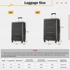 Naysaye Luggage 2 Piece Set with Duffel Bag Expandable Spinner Wheels Lightweight TSA Lock for Travel, Dark Gray, 25.79"*16.14"*10.63" - 4 of 4