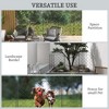 Cesicia 4 Pack Steel Garden Fence Panels, 11.4' L x 43" H, for Yard, Landscape, Patio - 4 of 4