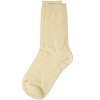 Memoi Women's Flat-Knit Bamboo Blend Crew Socks - 3 of 4