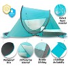 Zone Tech Instant Pop Up Beach Tent Canopy - Portable Sun Shade Shelter 2-3 person with Carry Bag for Outdoor Activities - 2 of 4