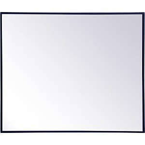 Elegant Lighting Metal frame rectangle mirror 30 inch x 36 inch in Blue - 1 of 4
