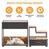 Dog Window Perch Pet Bunk Bed Pet Window Perch with Removable Non-Slip Cushion for Dogs, Cats, Wood Dog Perch to Look Out Window with Storage Drawer - 4 of 4