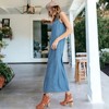 Anna-Kaci Women's Classic Button-Down Collar Denim Shirt Dress for Everyday Looks - 3 of 4