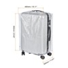 Unique Bargains PVC Waterproof Universal Suitcase Luggage Dust Cover with Fastener Transparent 1 Pc - 2 of 4