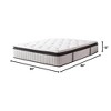 Itopfox Queen Mattress, Pillow Top Gel Memory Foam Hybrid with Luxury 7 Layers, Zone Pocket Coils for Back Pain Relief, Medium Firm Feel - 2 of 4
