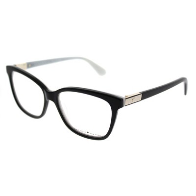 Kate Spade  9HT Womens Square Eyeglasses Black Ivory 53mm