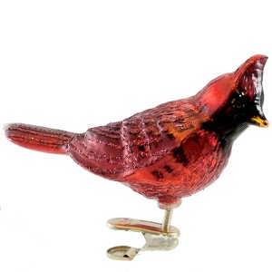 Old World Christmas 2.0 Inch Northern Cardinal Ornament Christmas Clip-On Bird Tree Ornaments - 1 of 1