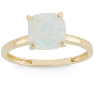 Designs By Gioelli 10K Yellow Gold Cushion Gemstone Solitaire Ring - 1 of 3
