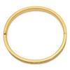Black Bow Jewelry 8mm 14k Yellow Gold Diamond Cut Concave Hinged Bangle Bracelet, 7 Inch - 2 of 4
