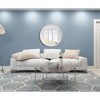 Elegant Lighting Metal frame Round Mirror with decorative hook 28 inch Brass finish - 2 of 4