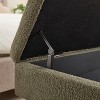 CAVINAS Rectangular Teddy Fabric Storage Ottoman Bench with Solid Wood Feet,Upholstered Storage Ottoman,Storage Benches for Living Room,Bedroom - 4 of 4