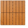 11 Pcs solid 3D WPC locking Deck Tiles 12 x 12 Inch Patio Deck Tiles Waterproof Outdoor Flooring Composite Decking Boards Floor Decking Tiles - 2 of 4