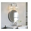 KAISITE 2 - Light Black and Gold Dimmable Bathroom Vanity Light with Globe Glass Shade - 2 of 4