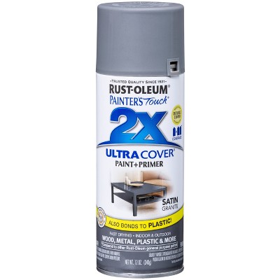 Rust-Oleum 12oz 2X Painter's Touch Ultra Cover Satin Spray Paint Gray