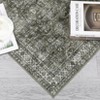 Modern Abstract Living Room Rug with Non-Slip Backing Ultra-Thin Stain Resistant Non Shedding Throw Carpet - 4 of 4