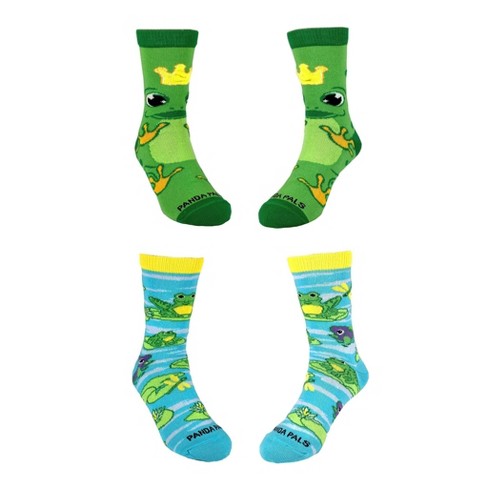 Frog Socks (set Of Two) - Small (ages 3-5) From The Sock Panda : Target