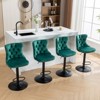 CAVINAS Dining Chairs Kitchen Chairs Set of 2 Bar Stool Swivel Velvet chairs with Backs Comfortable Tufted for Home Pub and Kitchen Island, - 2 of 4