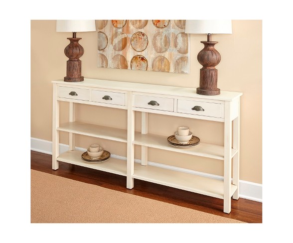 Lauren Console Cream Crackle - Powell Company