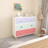Whisen 3-Drawer Storage Dresser with Euro Glides & Cartoon Pulls, Anti-Dumping Design, Use as Dresser, Nightstand - 2 of 4