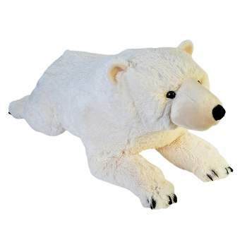 Wild Republic Cuddlekins Jumbo Polar Bear Stuffed Animal, 30 Inches