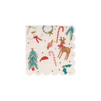 Meri Meri Festive Motif Small Napkins