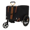 VisioGear 2-in-1 Pet Stroller, Convertible Dog & Cat Carrier with Detachable Bike Hitch, Orange & Black, 42.12"*27.55"*32.67" - 2 of 4