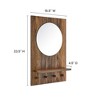 Modway EEI-6347-WAL Glint Mirror – Walnut – Wall-Mounted Wood Frame Mirror with Rounded Edges for Entryway, Bathroom, or Bedroom - 3 of 4