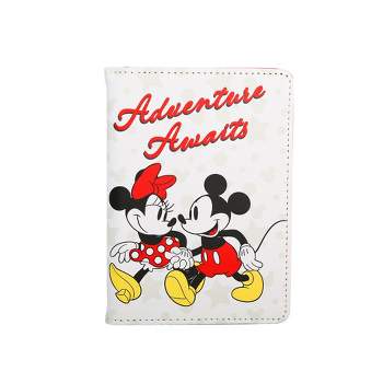 Disney Mickey & Minnie Passport Holder - Cute Travel Wallet for Disney Fans, Officially Licensed