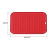 Unique Bargains Dish Drying Mat Set Reusable Sink Drain Pad Heat Resistant Suitable for Kitchen 2 Pcs - 2 of 4