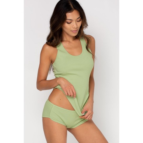 Smart & Sexy Comfort Cotton Rib Tank Top & Shorts Sleep Set Glass Green S :  Target