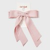Girls' Ribbon Bow Barrette - Cat & Jack™ Pink - 2 of 3