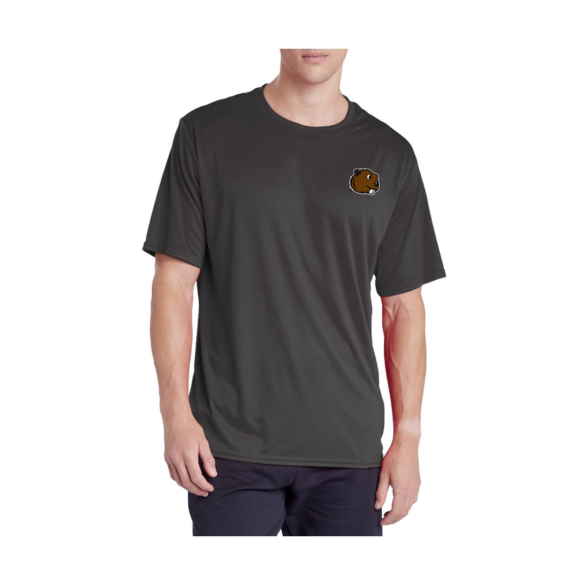 Men's Minot State University Men's Sport Active T-Shirt Left Chest Logo - thumbnail 7