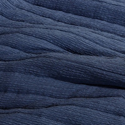Navy and Brown Reversible Microfiber Full Quilt Set
