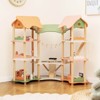 Infans Kids Wooden Dollhouse Aged 3-8 Years Old w/32PCS Realistic Furniture Accessories - 3 of 4