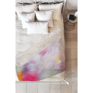 Emanuela Carratoni Abstract Colors 2 80" x 60" Fleece Throw Blanket - Deny Designs - 1 of 2