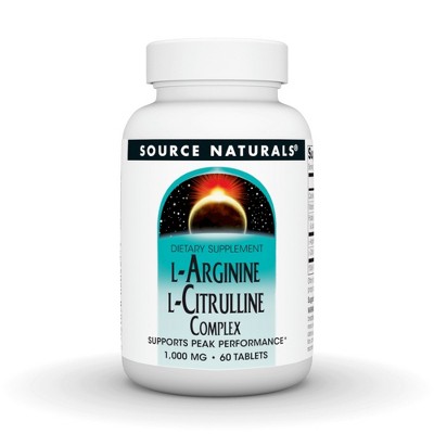 L Arginine L Citrulline Complex by Source Naturals, Inc.  -  60 Tablet