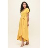 WEST K Women's Georgia Faux-Wrap Maxi Dress with High-Low Hem and Tie Waist - 2 of 4