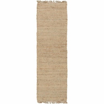 allen + roth Jute 8 X 10 (ft) Woven Jute Khaki Indoor Solid Area Rug in the  Rugs department at