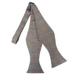 Men's Geometric Printed Design 2.75" x 4.75" Adjustable 16" - 21" Self-Tie Bow Tie - 1 of 4