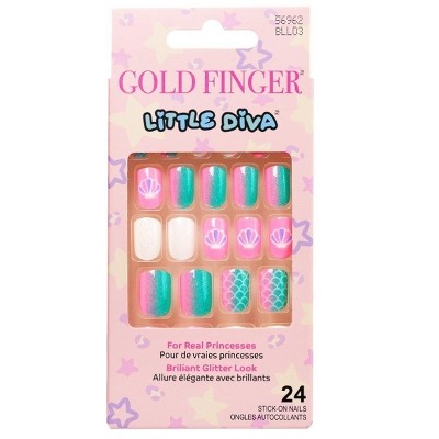 Kiss Bwy Little Diva Sticker Nails-Premiere, 0.5 oz