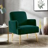Rosa Transitional Comfy Living Room Armchair with Metal Legs | ARTFUL LIVING DESIGN - 2 of 4