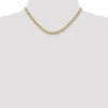 Black Bow Jewelry 5.25mm, 10k Yellow Gold Hollow Curb Link Chain Necklace - 2 of 4