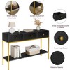 Console Table with 3 Drawers - 3 of 4