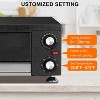 coucheta Countertop Pizza Oven, Stainless Steel Electric Pizza Maker with Dual Heating Tubes, for Home Restaurant - 4 of 4