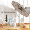 Tangkula 10 ft Patio Umbrella Market Table Umbrella Yard Outdoor w/ 6 Ribs - 4 of 4