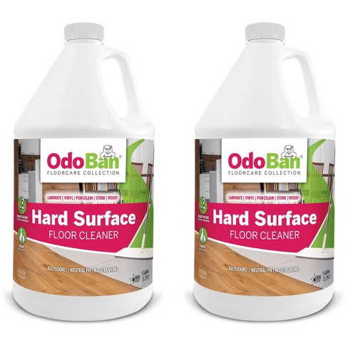 OdoBan Ready-to-Use Hard Surface Floor Cleaner, Streak Free and Neutral PH Formula, 2 Gallons, Scentless