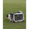 32-Inch Soft Dog Crate, Collapsible Portable for Indoor Outdoor Use - Secure Kennel with Zippers for Home, Car, Travel Camping - 4 of 4