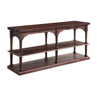 Ballston Fold Out Console Table Brown - Treasure Trove Accents